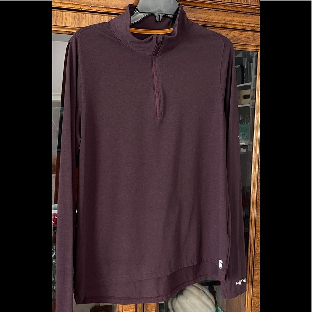 Carhartt ladies quarter zip long sleeve top
